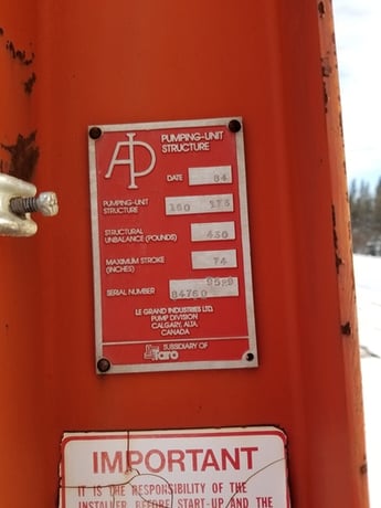160 LeGrand #160-173-430, pump jack, 1984 - Image 5