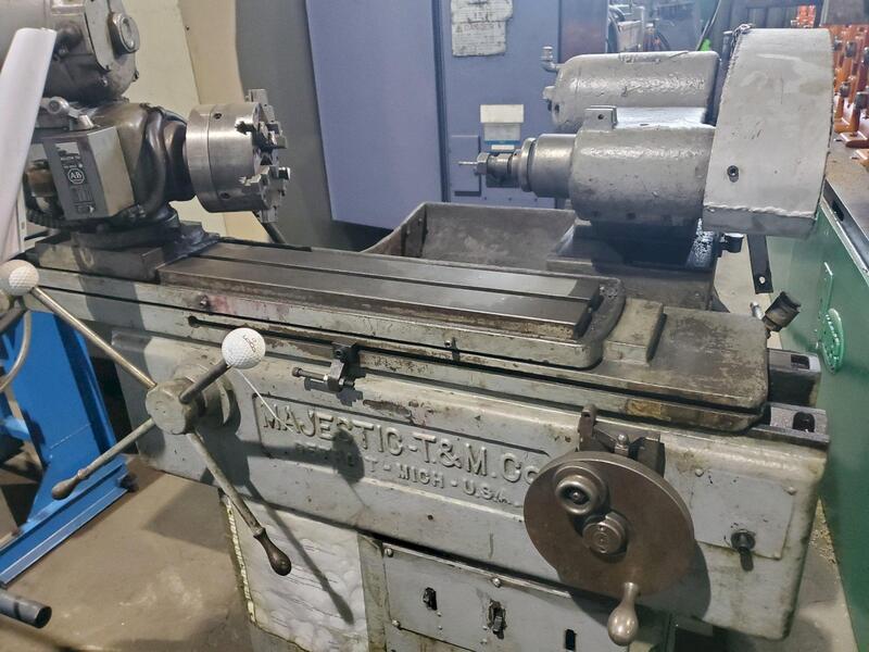 Majestic T & M, ID Grinder, 6" 6 jaw chuck, Allen Bradley bulletin 315 reversing switch, 23 1/4" x8" table - Image 2