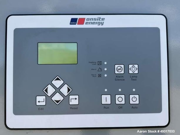 600 KW MTU #DS600D, Standby diesel generator set, 120/208 Volts, enclosure, 293 hours, 2010 - Image 8