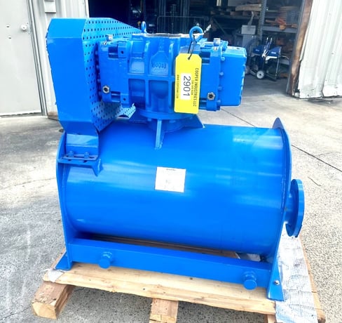 1071 cfm, 12 psi, Eurus #MB4512, positive displacement blower package, no motor, 4000 RPM @ 68.2 BHP - Image 1