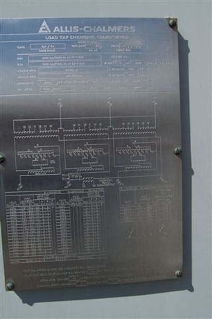 5000/6250/7000 kVA, 26400 Delta Primary, 4160/2400 WYE Secondary, Allis Chalmers, LTC Substation - Image 4