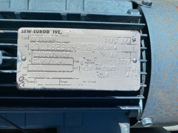 6" diameter x 30' long, Screw Conveyor, carbon steel, 0.75 HP, 460 V. - Image 6