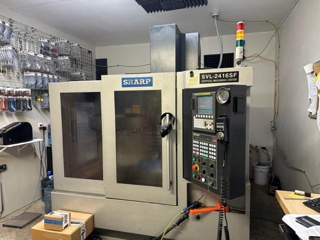 Sharp #SVL-2416S-F, CNC vertical machining center, 10 automatic tool changer, 23.6" X, 15.7" Y, 18.1" Z - Image 2