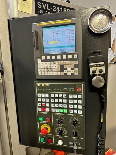 Sharp #SVL-2416S-F, CNC vertical machining center, 10 automatic tool changer, 23.6" X, 15.7" Y, 18.1" Z - Image 3