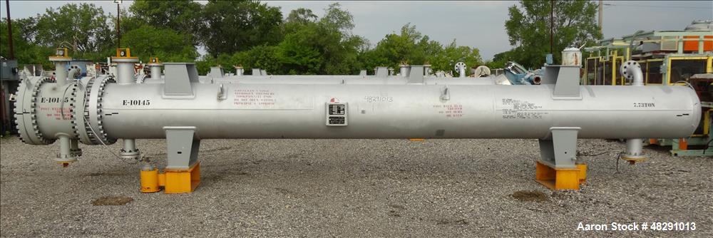 2143 sq.ft., 412 psi shell, Ilsung Corp, 4 Pass U Tube Shell & Tube Heat Exchanger, Shell 392&deg;F, 3/4" dia x - Image 3