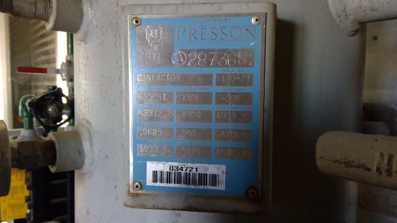 16" x 28' Sweet Glycol Gas Dehydration Unit, 1415 psi - Image 3