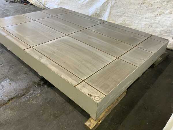 79" x 118" Precision layout table, grooves - Image 9