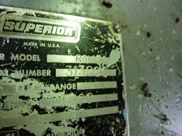 945 HP Superior #RAM-54, reciprocating compressor, 2-stage, Caterpillar 3512SI engine, 1989 - Image 7