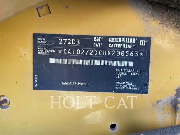 Cat 272D3, Skid Steer Loader, 2250 hours, S/N: HX200563, 2019 - Image 6