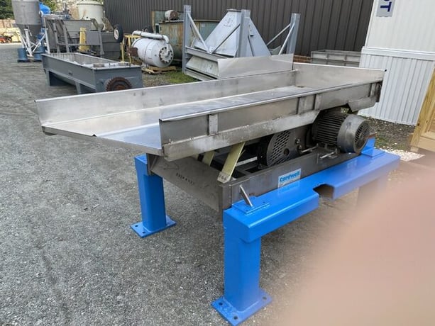 30" wide x 5' long, Cardwell #VC-1659-Vibe-O-Vey, Vibrating Conveyor, 5" depth Feed table, 39" discharge - Image 4