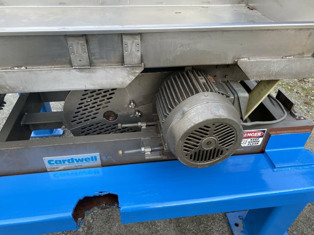 30" wide x 5' long, Cardwell #VC-1659-Vibe-O-Vey, Vibrating Conveyor, 5" depth Feed table, 39" discharge - Image 8