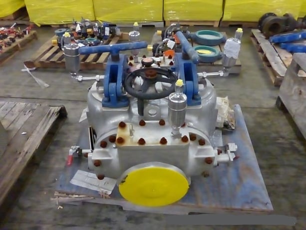 6" Vee Bee #Trelleborg, Standard Screw Gate NB Gate Dual Strainer, Stainless Steel, 180 micron filtration - Image 1