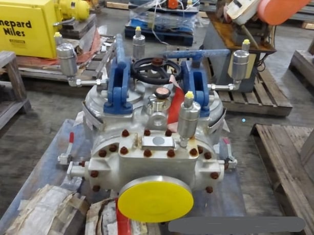 6" Vee Bee #Trelleborg, Standard Screw Gate NB Gate Dual Strainer, Stainless Steel, 180 micron filtration - Image 3