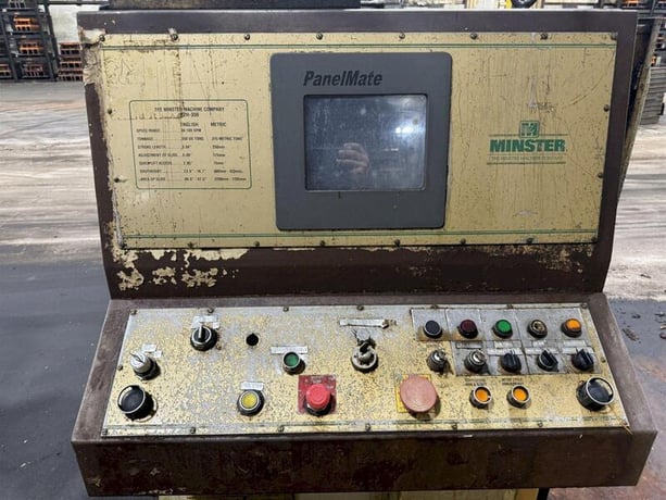 350 Ton, Minster Hevistamper #E2H-350-86-47-SG, straight side double crank press, 9.8" stroke, 23.6" Shut - Image 5