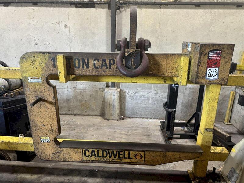 20000 lb. Caldwell, coil C-hook, 24" throat, 48" W, - Image 1