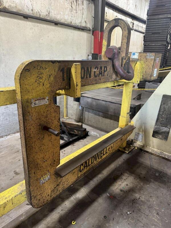20000 lb. Caldwell, coil C-hook, 24" throat, 48" W, - Image 3