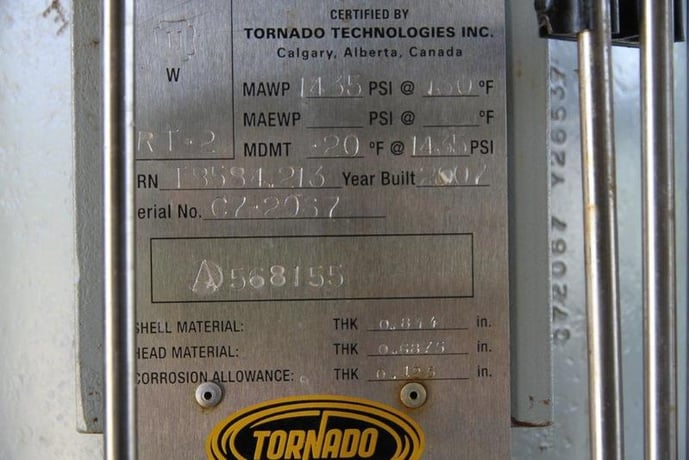 16" Sweet Vertical Separator 3 Phase, 1435 psi - Image 3