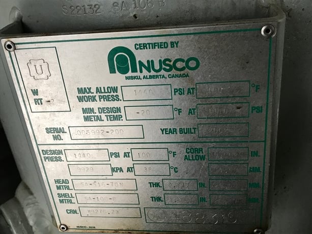 16" Sweet Vertical Separator (with 100 bbl tank) - 1440 psi - Image 8