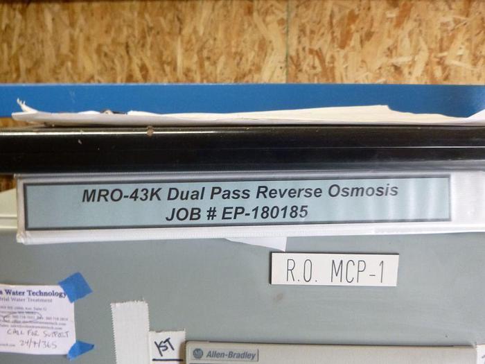 Columbia Water Technology #MRO-43K, dual pass reverse osmosis system - Image 4