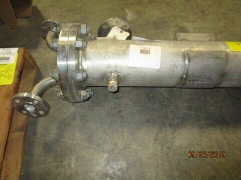 100 psi shell, 100 psi tube, Rubicon Industries #WC686-96H 100, Heat Exchanger, Stainless Steel, 350 F temp. - Image 2