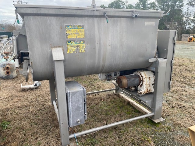 40 cu.ft. American Process, Continuous Dual Ribbon Blender, Stainless Steel, 96" H x 57" W x 78" L overall - Image 2