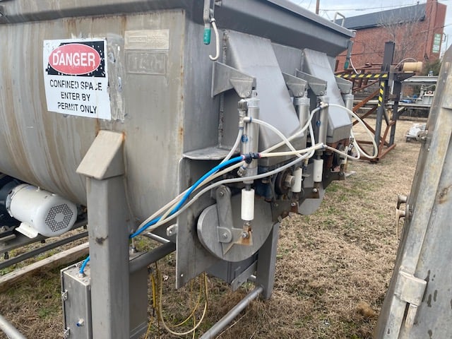 40 cu.ft. American Process, Continuous Dual Ribbon Blender, Stainless Steel, 96" H x 57" W x 78" L overall - Image 5