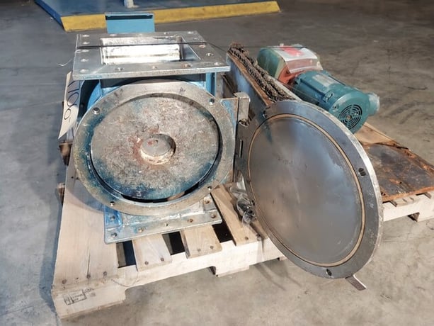 Square Square Young #8HC-CA, Cantilevered Drop-Thru Rotary Valve, Stainless Steel, 8 Vane rotor, 1 HP, 1750 - Image 9