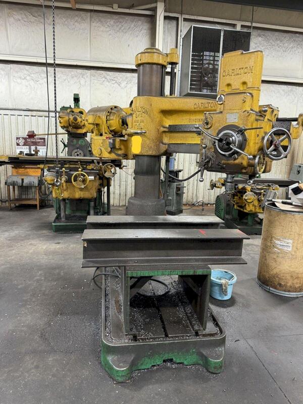 3' -11" Carlton, radial arm drill, 40-1500 RPM, 5 HP, #4MT - Image 2