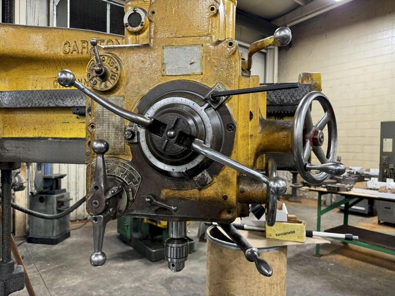 3' -11" Carlton, radial arm drill, 40-1500 RPM, 5 HP, #4MT - Image 3