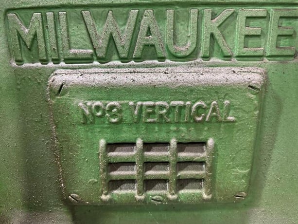 Milwaukee #K-3, vertical milling machine, 12" x56" table - Image 5