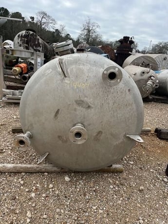 735 gallon Alloy Fabricators, 304 Stainless Steel tank, dished top & bottom, 48" dia. x 44" straight side - Image 3