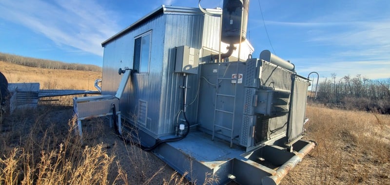 95 HP Gardner Denver #837, rotary vane compressor, 1-stage, 1800 RPM, Caterpillar G3304NA NG engine, J48A-6 - Image 1