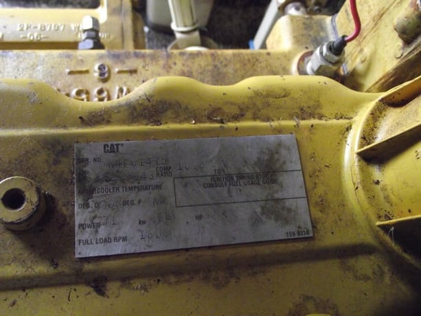 95 HP Sullair #02250141-466, rotary vane compressor, 1-stage, 1800 RPM, Caterpillar G3304NA NG engine, 2005 - Image 5