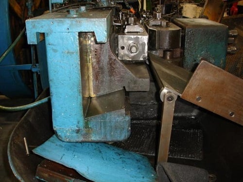 1" x 5" Waterbury-Farrel #60, hand feed thread roller, 30 SPM, V-ram, AC motor & controls - Image 4