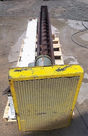 6" diameter x 10' long, Screw conveyor with 2 HP drive, Carbon Steel, variable pitch - Image 4