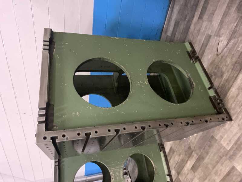 36" x 71-3/4" x 45" Drilled & tapped angle plates, cast iron construction, pair - Image 7