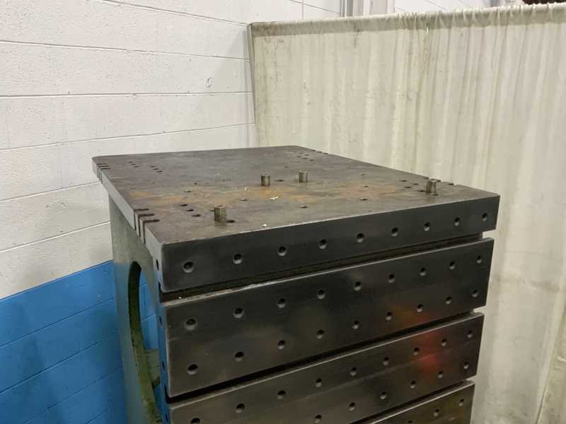 36" x 71-3/4" x 45" Drilled & tapped angle plates, cast iron construction, pair - Image 10
