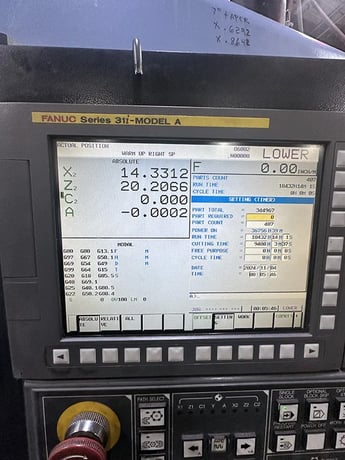 Daewoo Doosan #Puma-TT1800SY, CNC lathe, 9.1" swing, 8" chuck, 2.6" bar, 5000 RPM, A2-6, Fanuc 31i-A, 2012 - Image 3