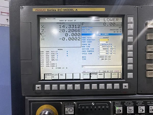 Daewoo Doosan #Puma-TT1800SY, CNC lathe, 9.1" swing, 8" chuck, 2.6" bar, 5000 RPM, A2-6, Fanuc 31i-A, 2012 - Image 4