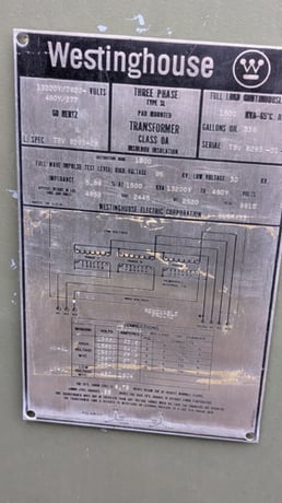 1500 KVA 13200Y/7620 Primary, 480Y/277 Secondary, Westinghouse - Image 5