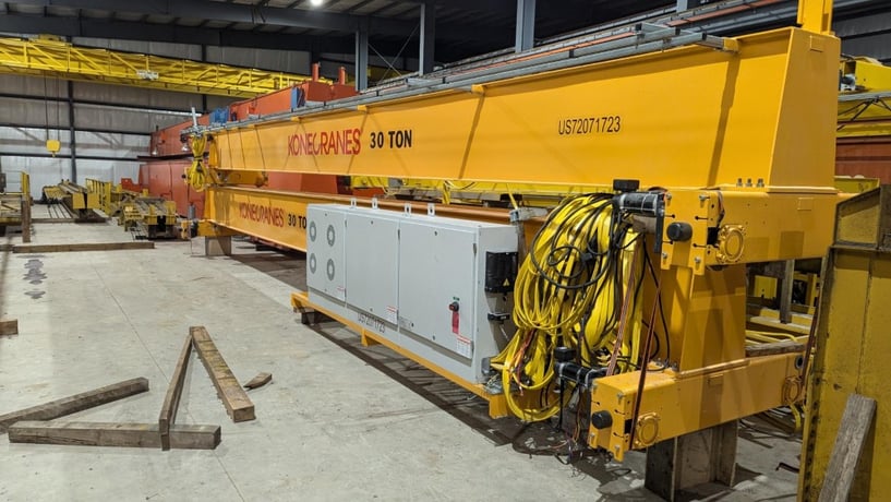 30 Ton, Kone, 36' 0" Span, 55' lift, radio control, VFD All Motions, 2024 [#2545] - Image 1