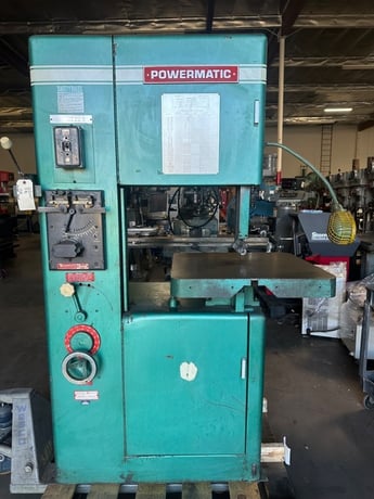 20" Powermatic #87, vertical bandsaw, 1/8"-1"band width, 40-4500 FPM, 24" x24"table, 2 HP - Image 2