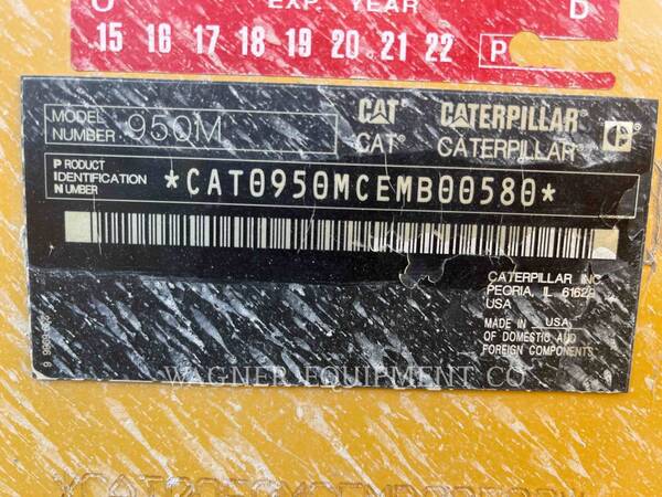 Cat 950M, Wheel Loader, 11336 hours, S/N: EMB00580, 2015 - Image 6