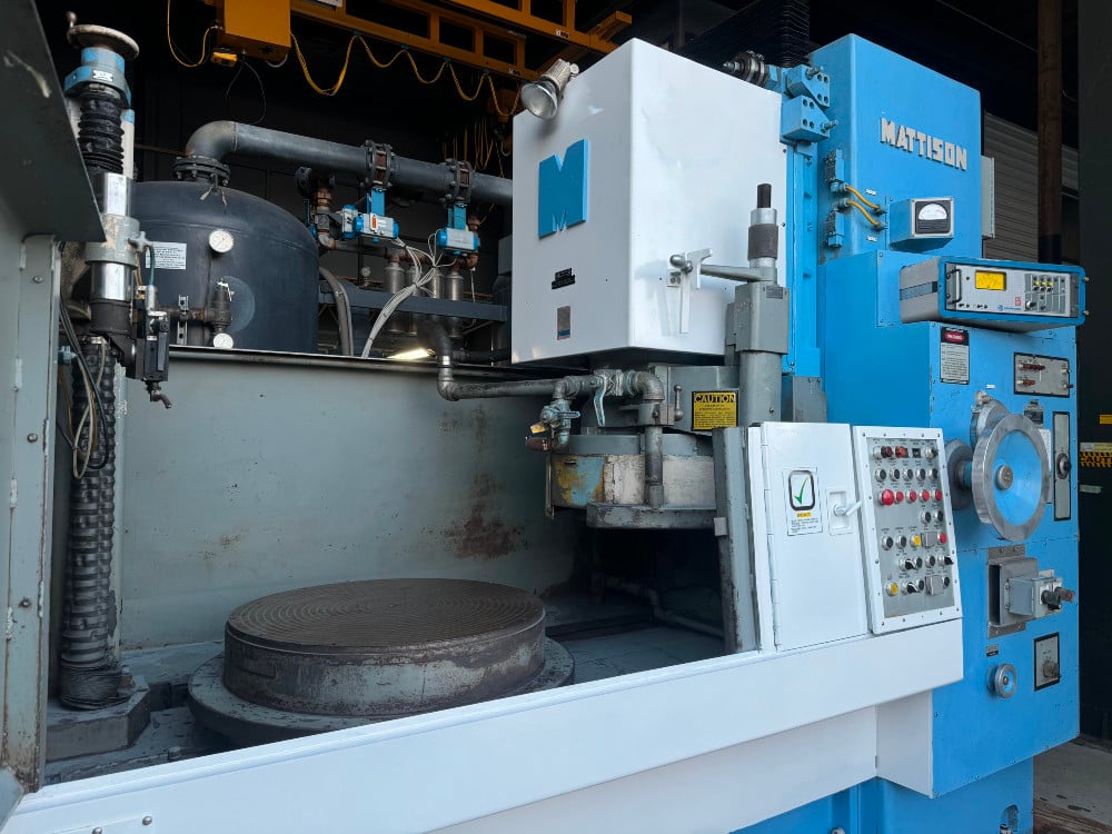 Mattison #42, rotary surface grinder, 42" chuck, 50 HP, dresser, marposs, excellent condition - Image 1