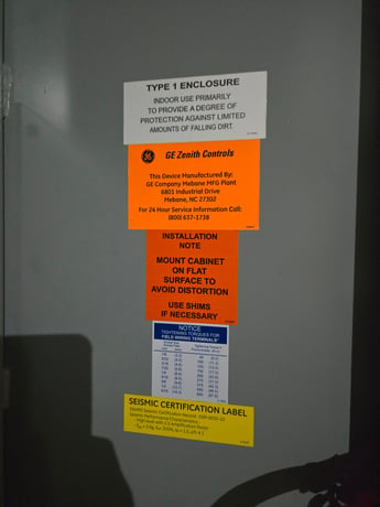 2000 Amp. Zenith ZTS, 3 phase, 277/480 Volts, Nema 1, new in box - Image 3