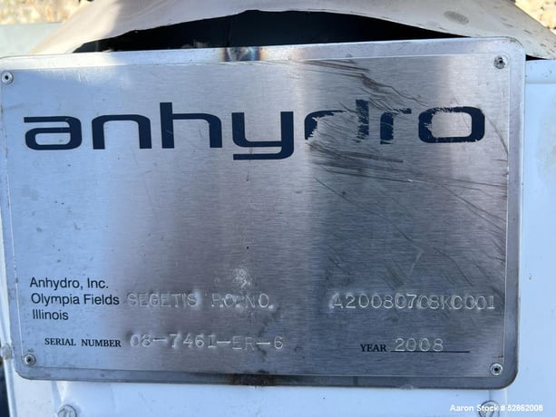 31.8 sq.ft., Anhydro, Thermal Oil Heated Falling Film Reboiler, 100psi internal / 15 psi external,-20 to - Image 7