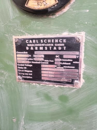 2000 lb. Schenck #R54UV, soft bearing type displacement balancer, CAB 820 Control, 1965/2014 - Image 7