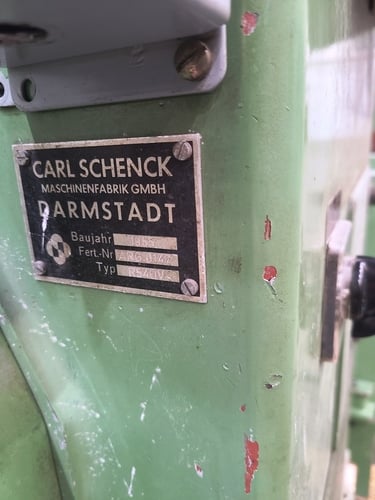 2000 lb. Schenck #R54UV, soft bearing type displacement balancer, CAB 820 Control, 1965/2014 - Image 8