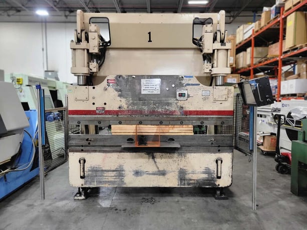 90 Ton, Cincinnati #90PFx6 Proform, CNC hydraulic press brake, 8' overall, 78" between housing, 8" stroke - Image 1