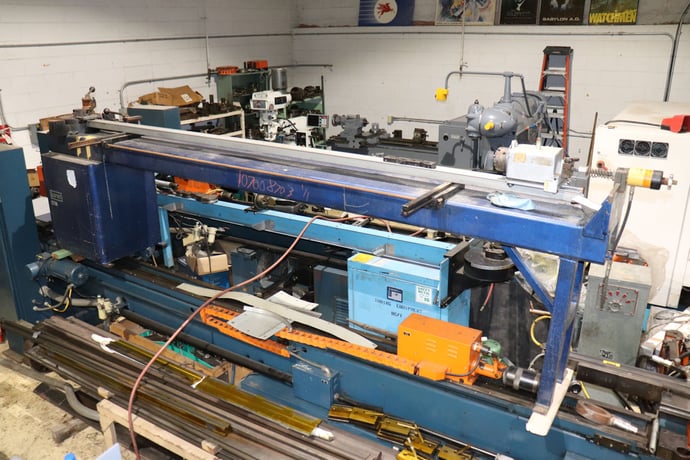 1/2" PHI #420, Tube Bender, Type II, 8" center line, 120" L, 195 deg. of bend, 3/8" drive key, 2000 - Image 1